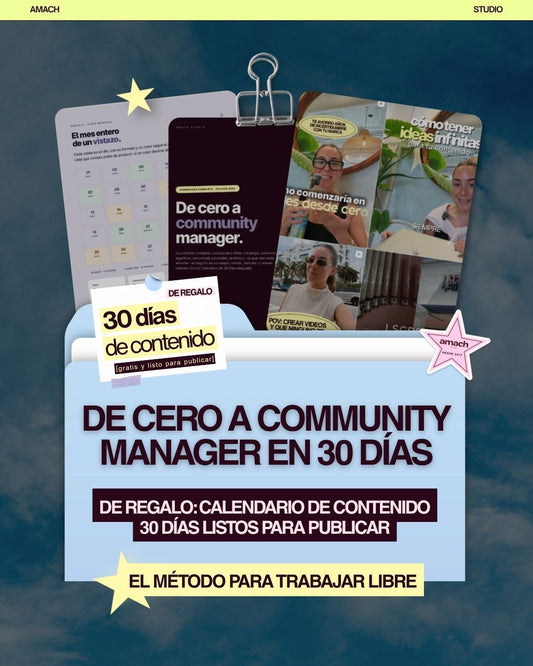💻 De Cero a Community Manager en 30 Días: La Formación Completa + Calendario de 30 Días de Regalo 🎁